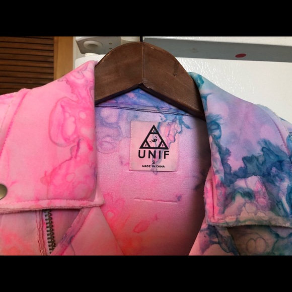NWOT UNIF Ltd Edition Multicolored Tie Dye Jacket - Picture 5 of 11